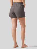 Willit Women's Cotton Linen Shorts 4 Inch 