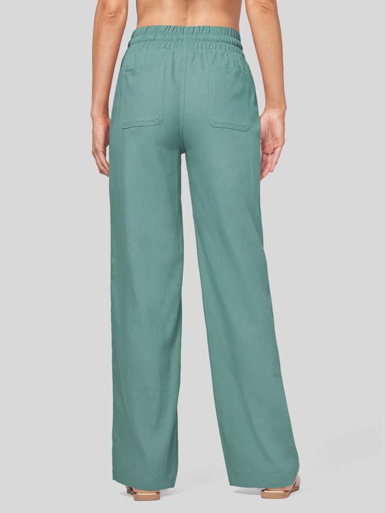 Willit Women's Cotton Linen Wide Leg Pants 