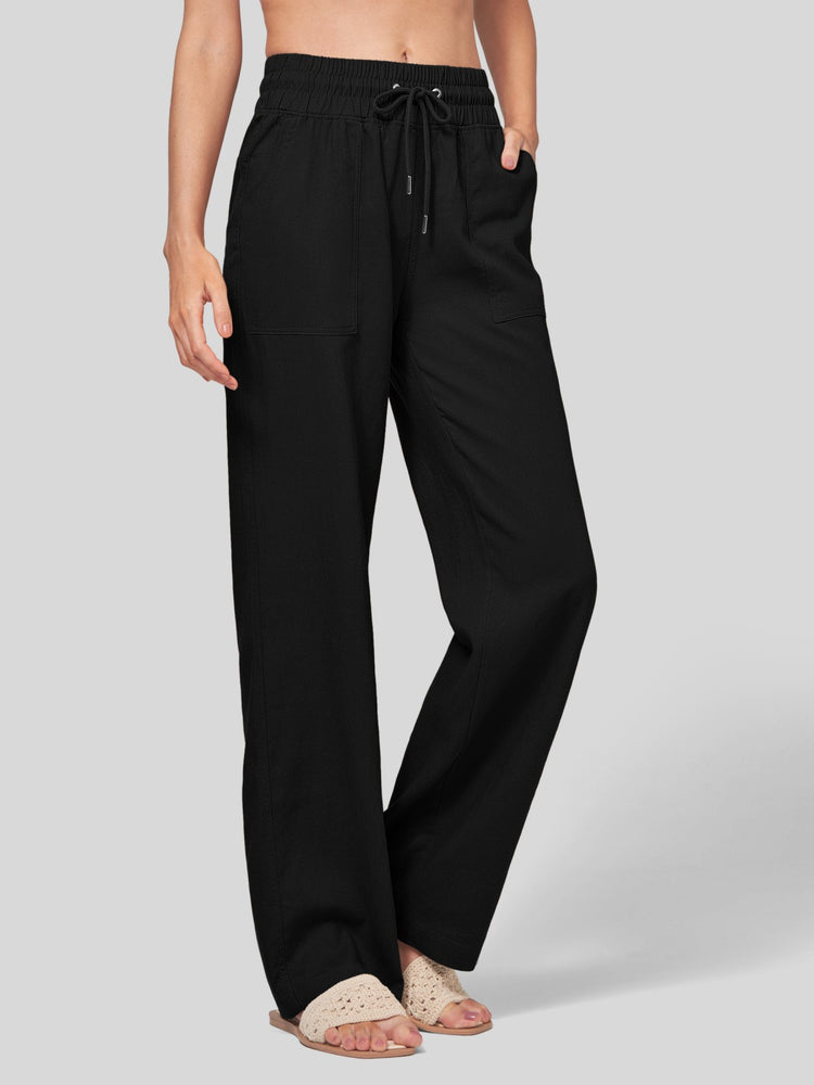 Willit Women's Cotton Linen Wide Leg Pants 