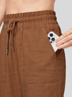 Women's Cotton Linen Wide Leg Pants_