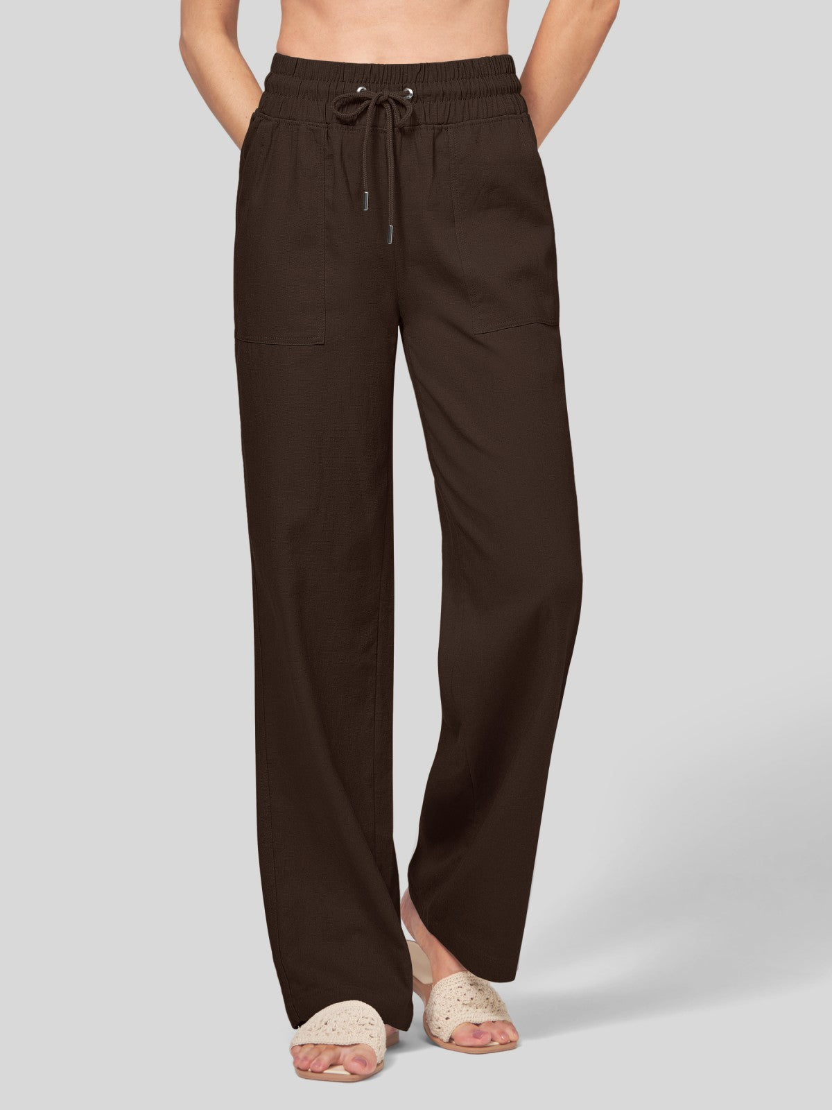 Willit Women's Cotton Linen Wide Leg Pants 