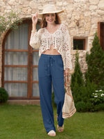 Willit Women's Cotton Linen Wide Leg Pants 