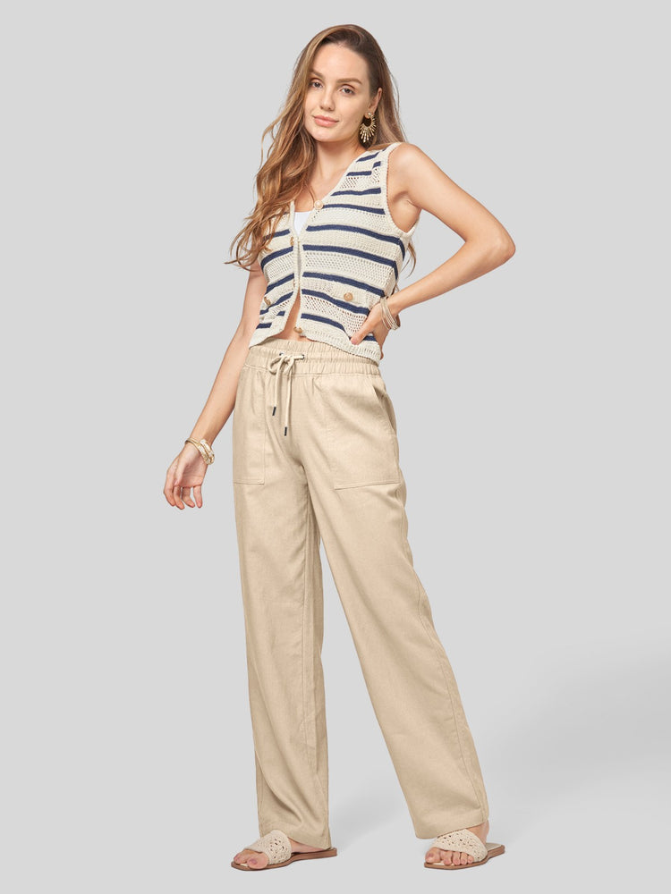 Willit Women's Cotton Linen Wide Leg Pants 