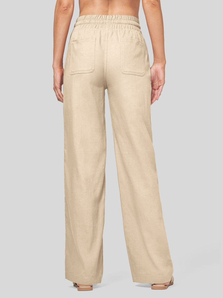 Willit Women's Cotton Linen Wide Leg Pants 