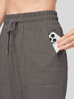 Women's Cotton Linen Wide Leg Pants_