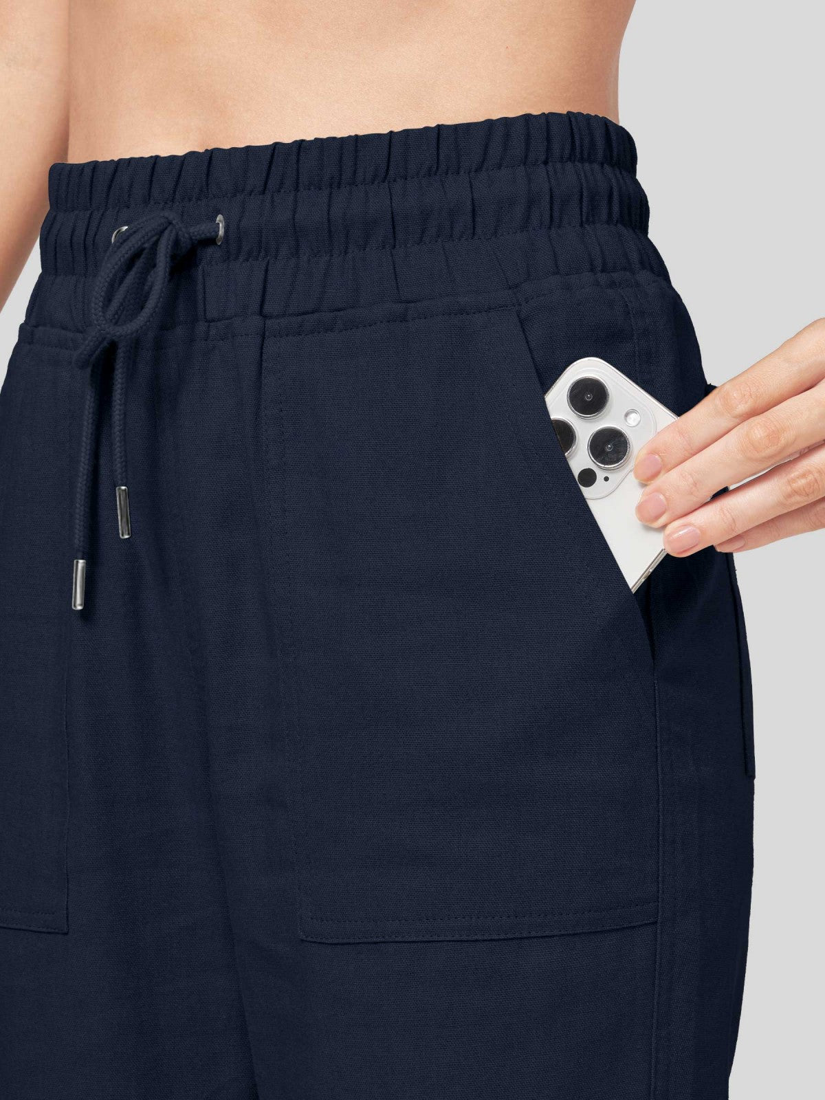 Willit Women's Cotton Linen Wide Leg Pants 
