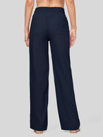 Women's Cotton Linen Wide Leg Pants_