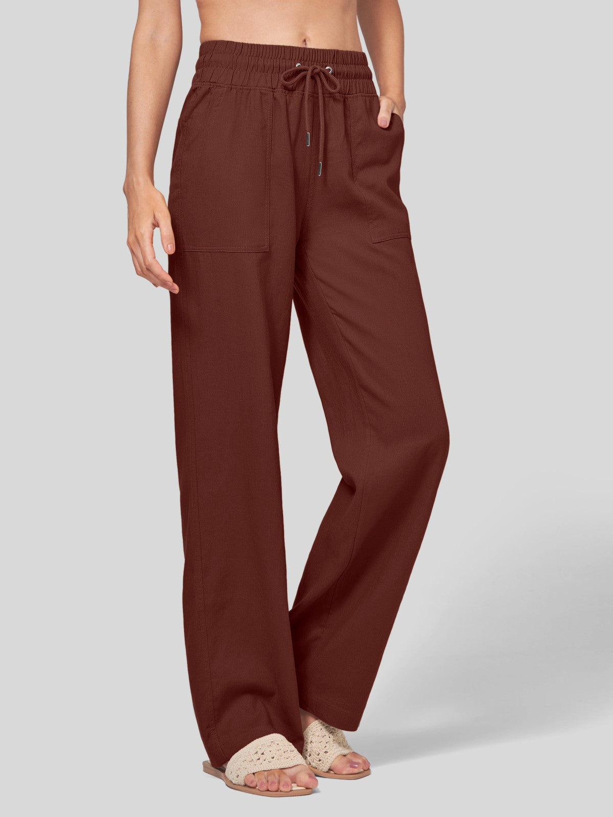 Willit Women's Cotton Linen Wide Leg Pants 