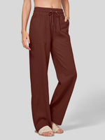Willit Women's Cotton Linen Wide Leg Pants 