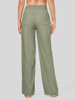 Willit Women's Cotton Linen Wide Leg Pants 