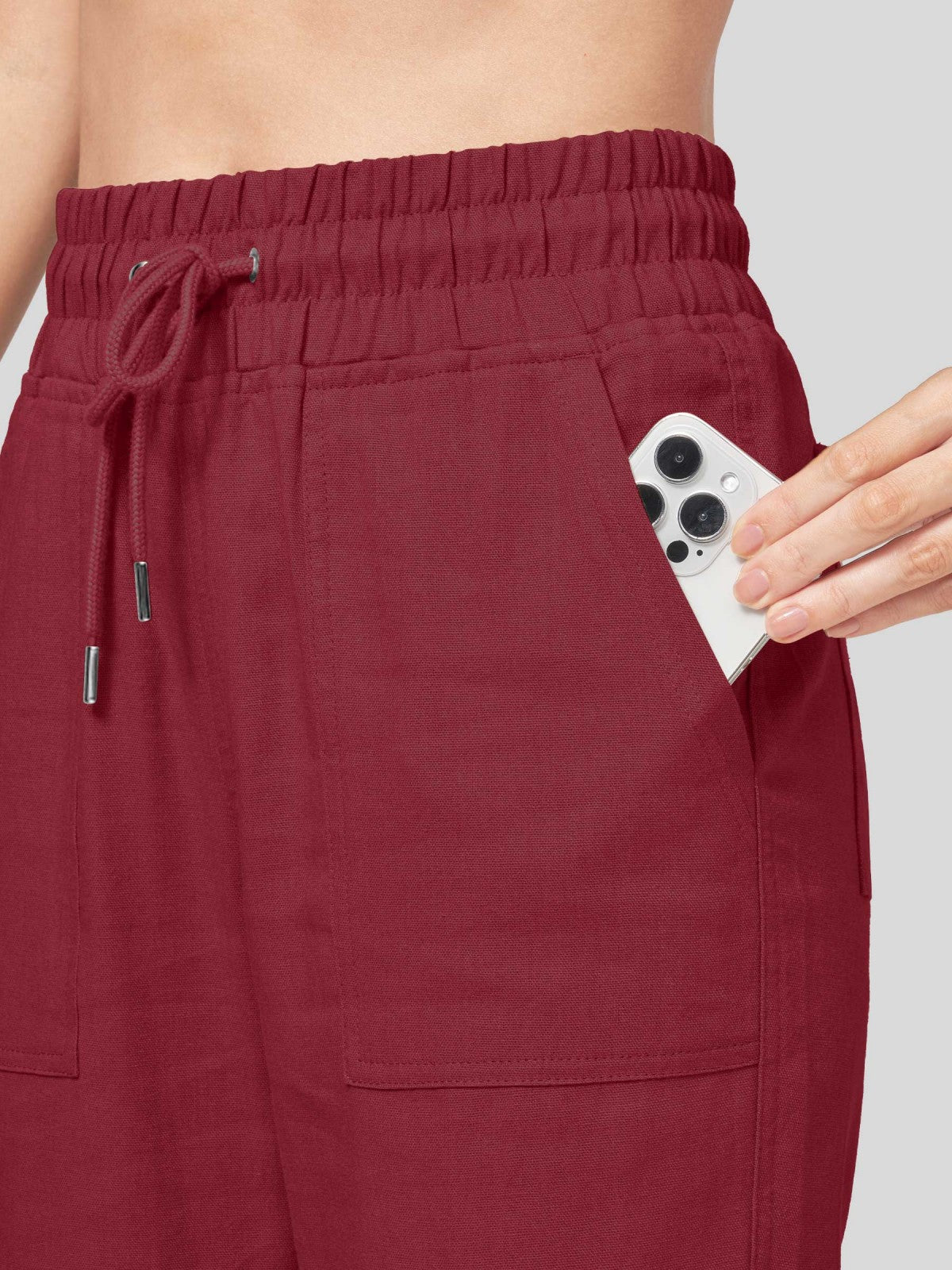 Willit Women's Cotton Linen Wide Leg Pants 