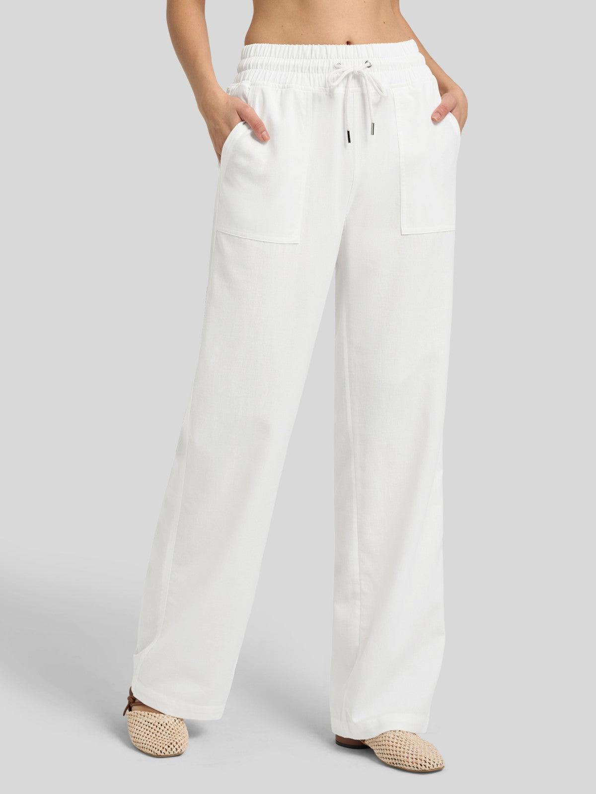 Willit Women's Cotton Linen Wide Leg Pants 