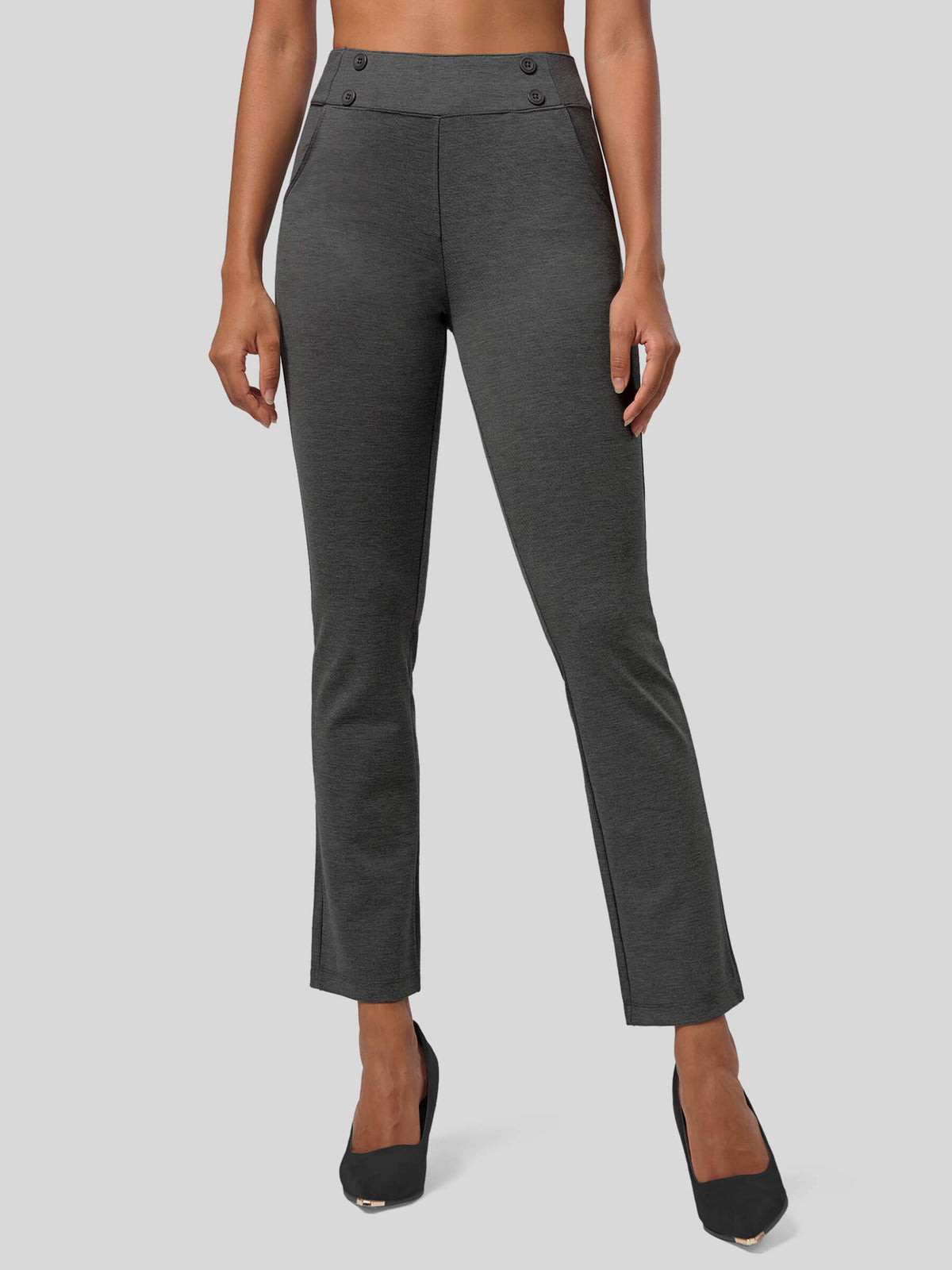 Willit Women's Cropped Office Dress Pants 27 Inch 