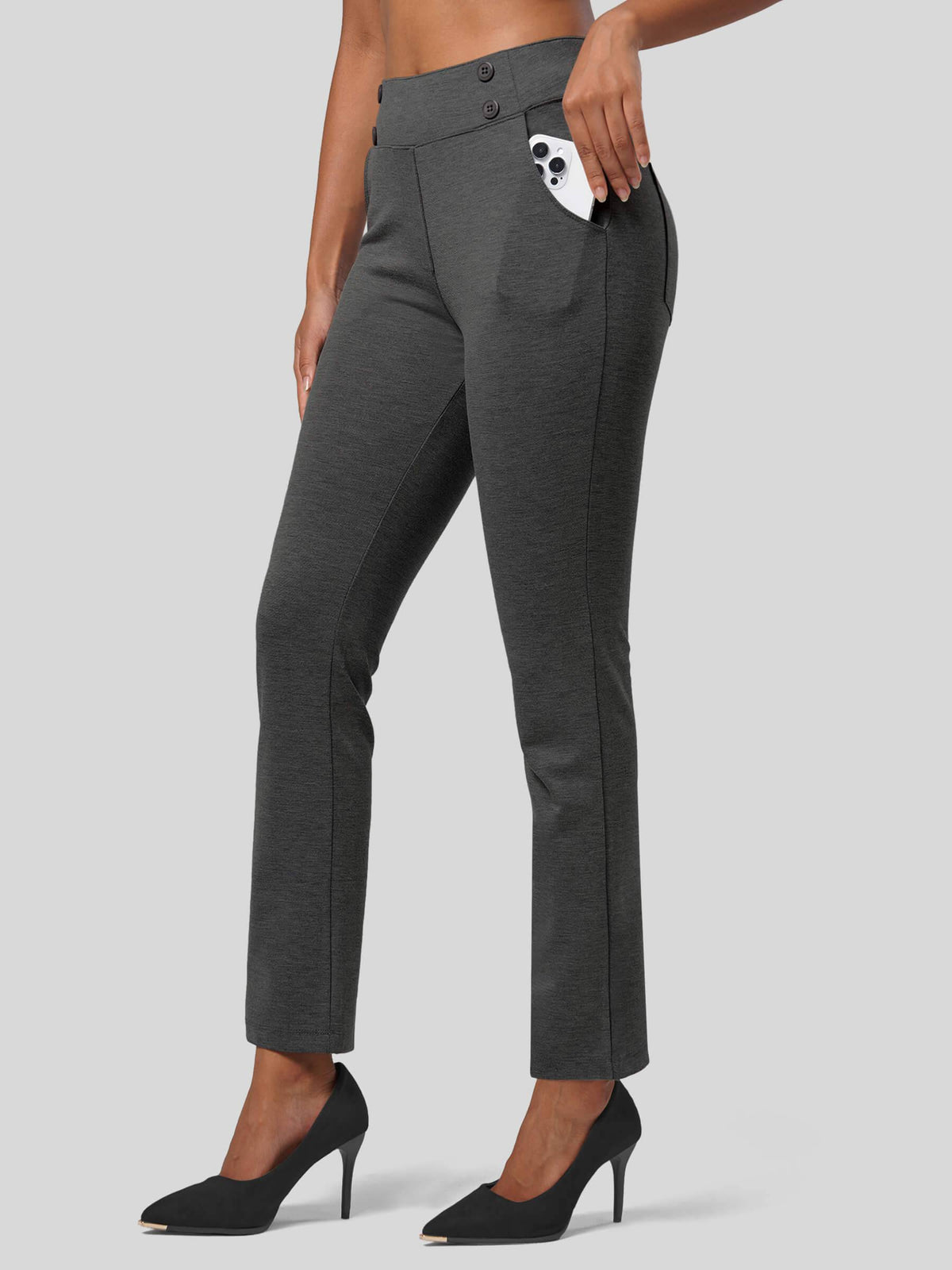 Willit Women's Cropped Office Dress Pants 27 Inch 