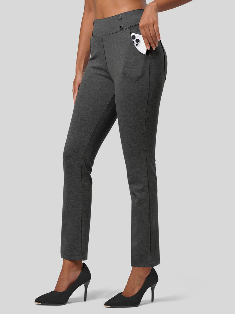 Willit Women's Cropped Office Dress Pants 27 Inch 
