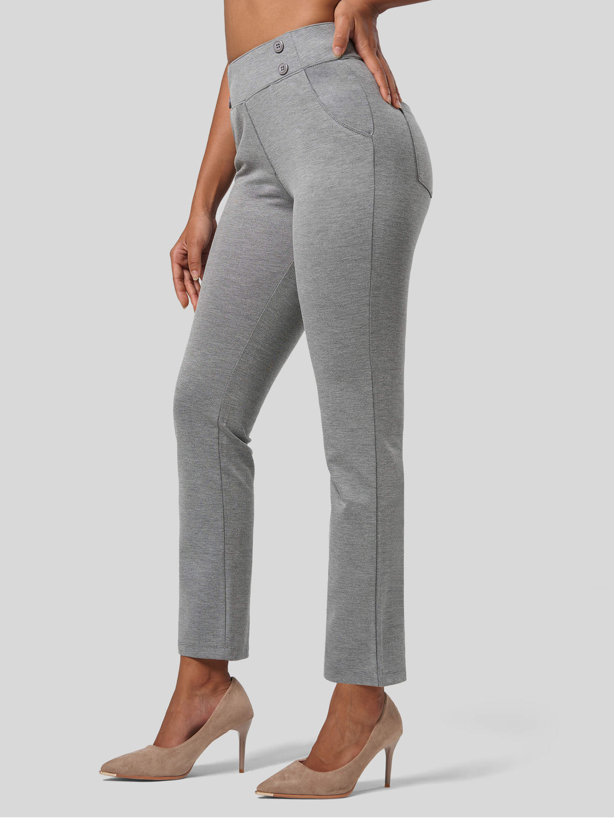 Willit Women's Cropped Office Dress Pants 27 Inch 