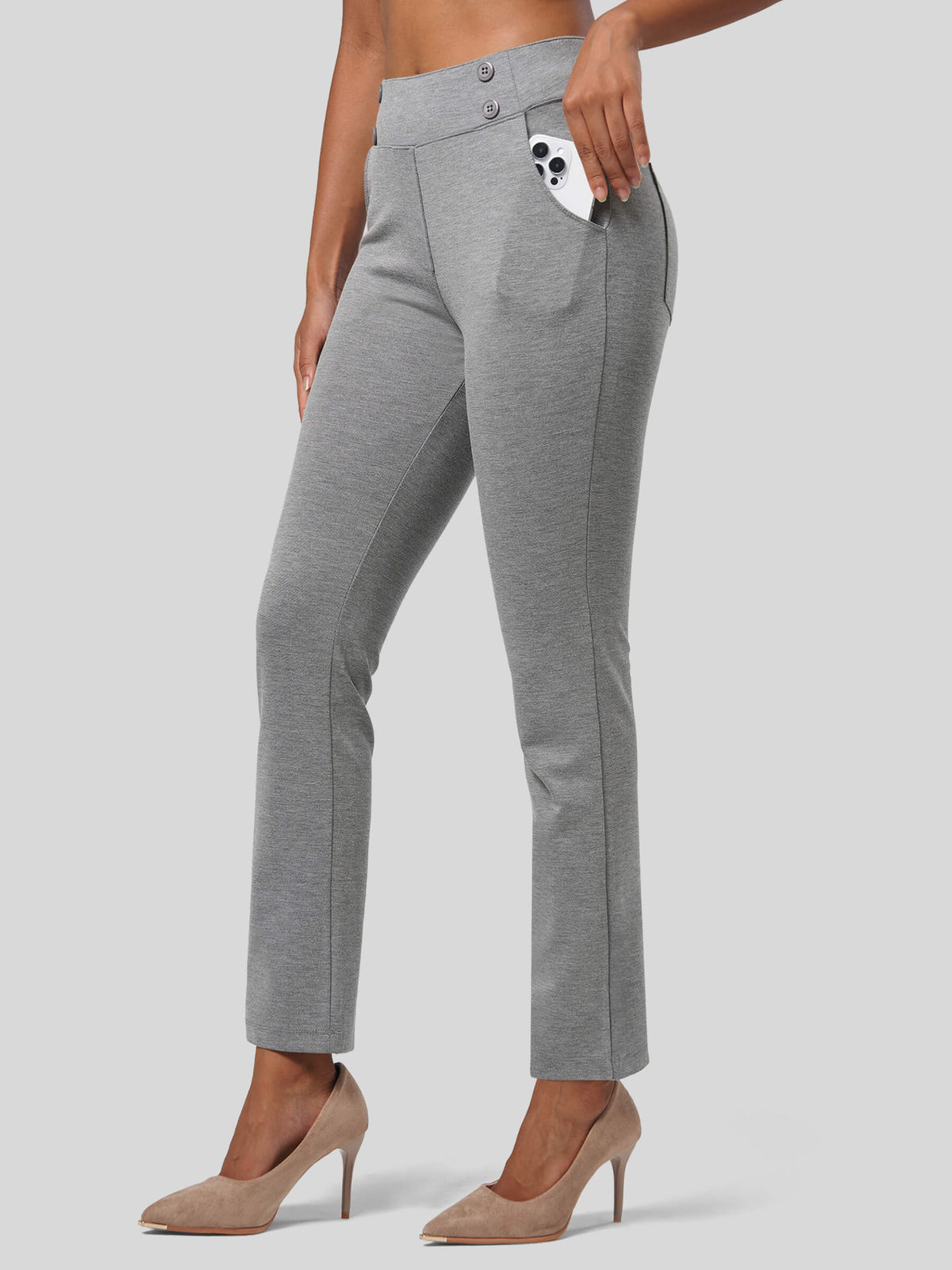 Willit Women's Cropped Office Dress Pants 27 Inch 