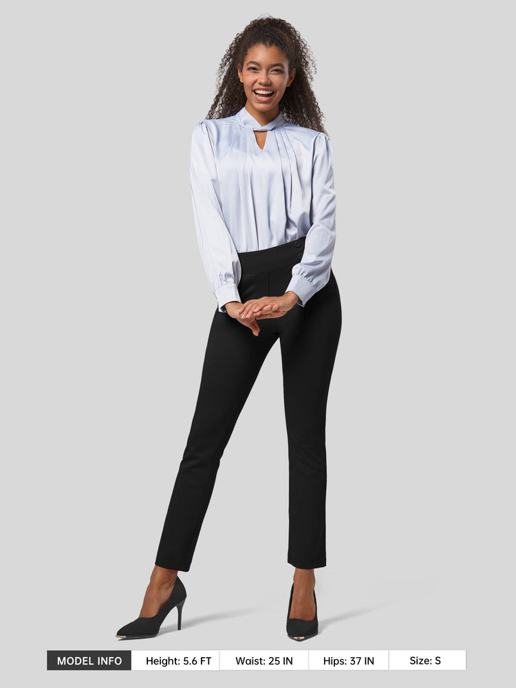 Willit Women's Cropped Office Dress Pants 27 Inch 