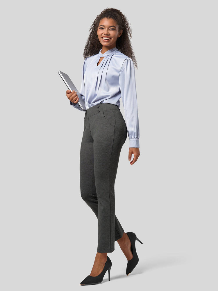 Willit Women's Cropped Office Dress Pants 27 Inch 