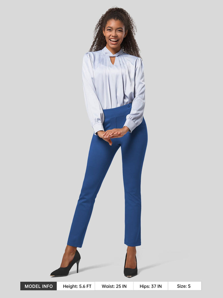 Willit Women's Cropped Office Dress Pants 27 Inch 