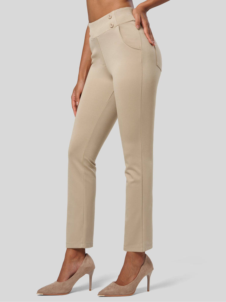 Willit Women's Cropped Office Dress Pants 27 Inch 