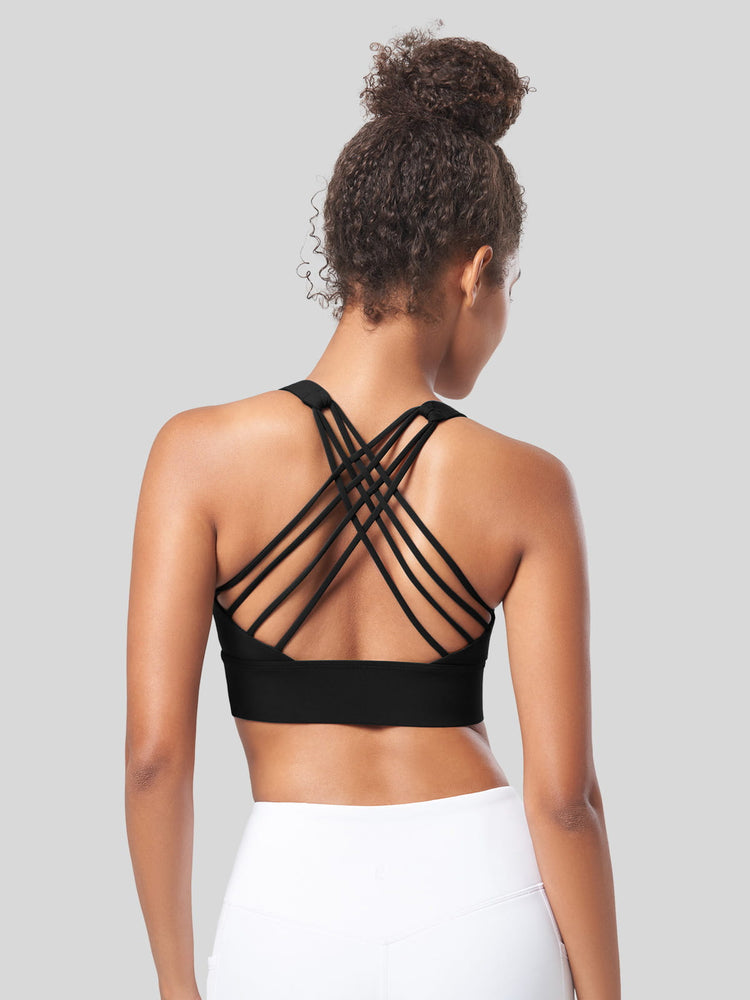 Womens Cross Back Sports Bra 