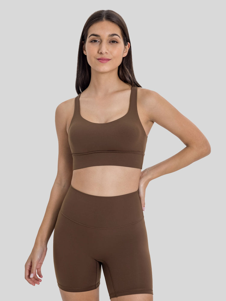 Womens Cross Back Sports Bra 