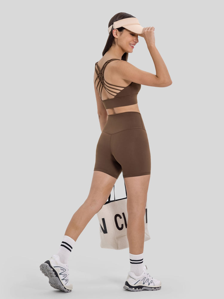 Womens Cross Back Sports Bra 