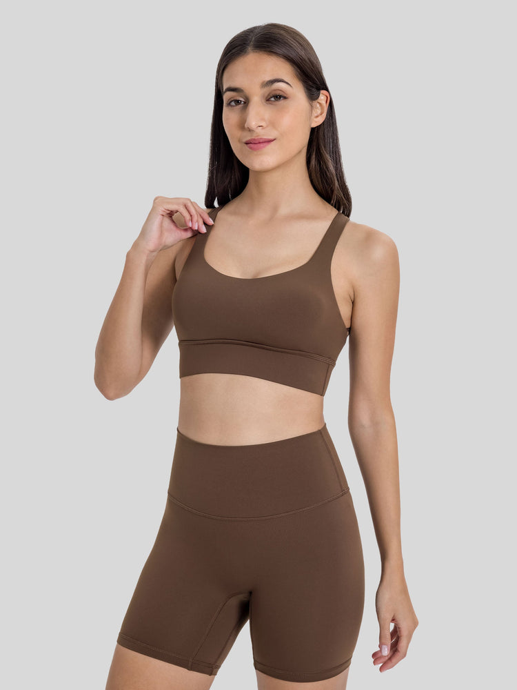 Womens Cross Back Sports Bra 