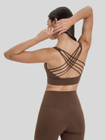 Womens Cross Back Sports Bra 