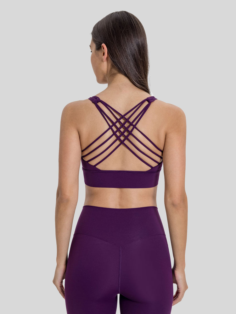 Womens Cross Back Sports Bra 