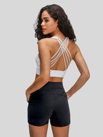 Womens Cross Back Sports Bra 