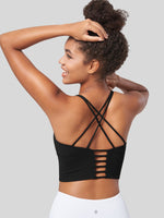 Women's Cross Back Strappy Sports Bra 
