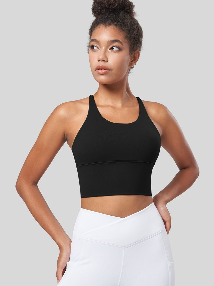 Women's Cross Back Strappy Sports Bra 
