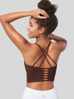 Women's Cross Back Strappy Sports Bra 