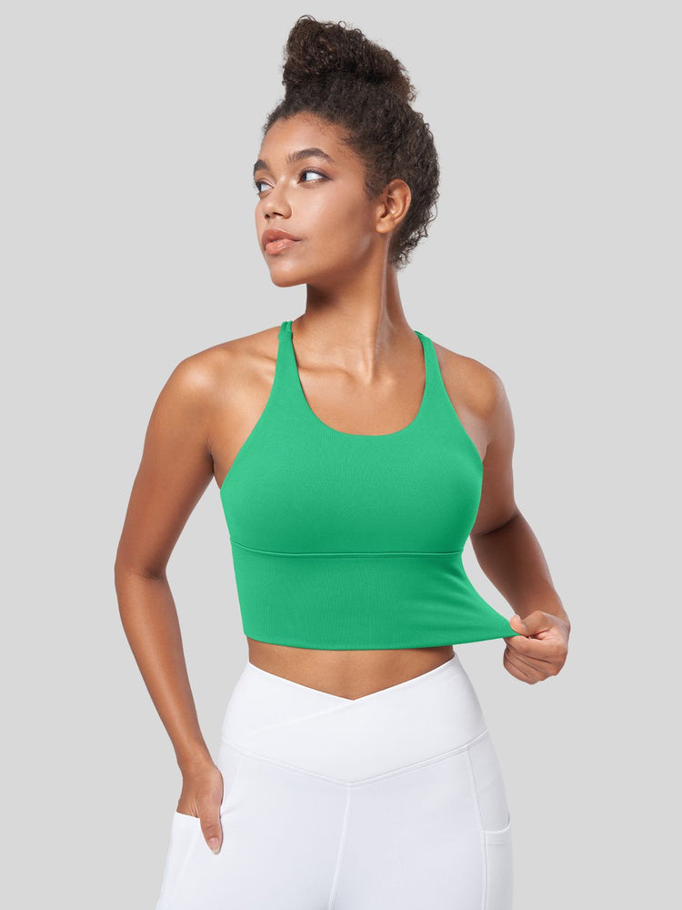 Women's Cross Back Strappy Sports Bra 