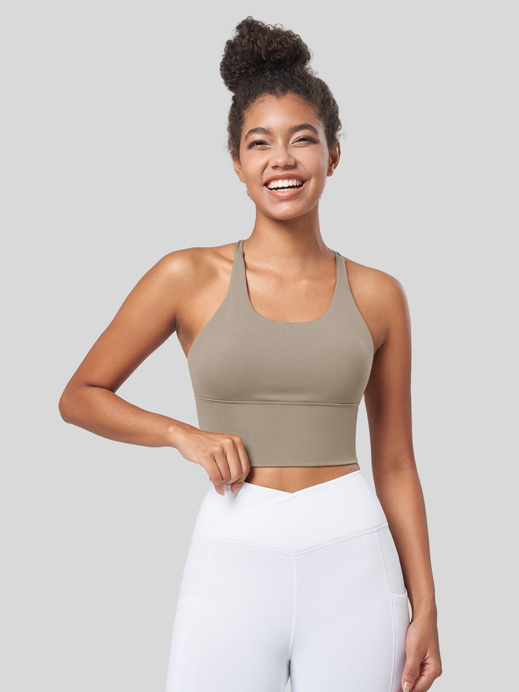 Women's Cross Back Strappy Sports Bra 