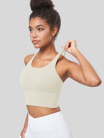 Women's Cross Back Strappy Sports Bra 
