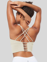 Women's Cross Back Strappy Sports Bra 