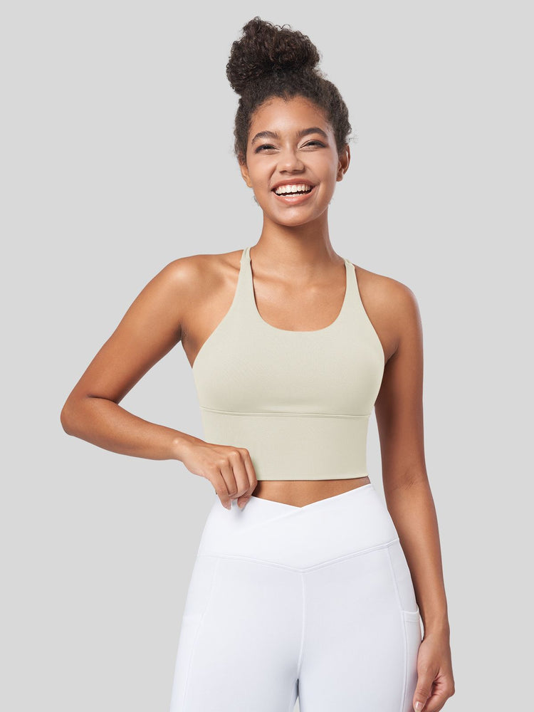 Women's Cross Back Strappy Sports Bra 