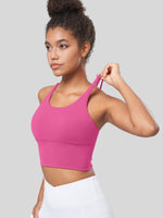 Women's Cross Back Strappy Sports Bra 