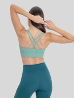 Womens Cross Back Yoga Bra 