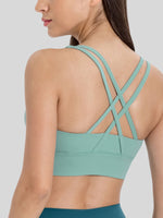 Womens Cross Back Yoga Bra 