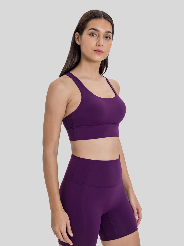 Womens Cross Back Yoga Bra 