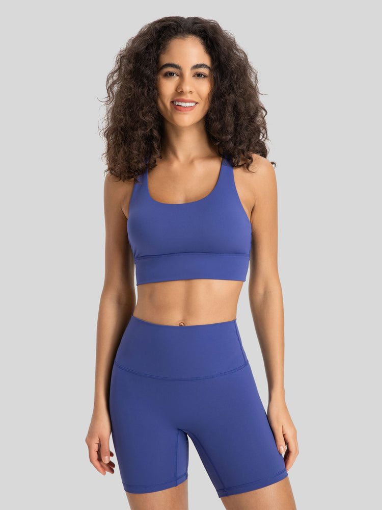Womens Cross Back Yoga Bra 