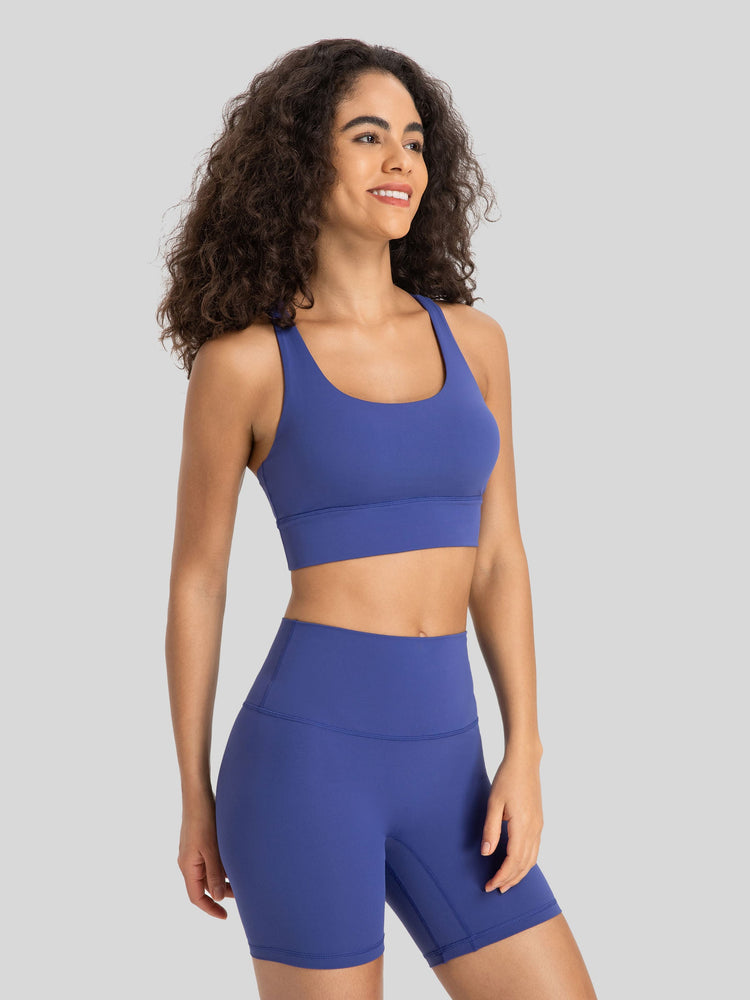 Womens Cross Back Yoga Bra 