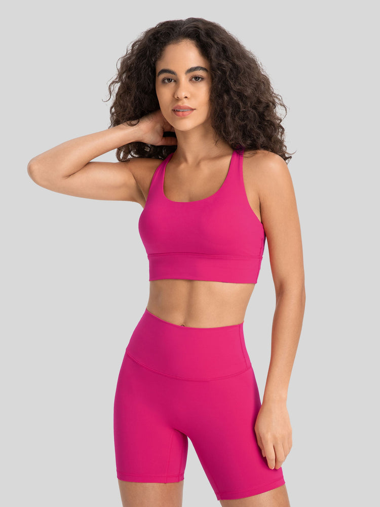 Womens Cross Back Yoga Bra 