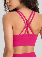Womens Cross Back Yoga Bra 