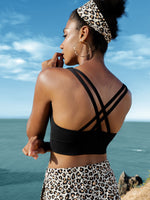 Womens Cross Back Yoga Bra 