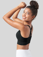 Womens Cross Back Yoga Bra 